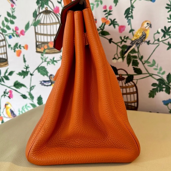 Hermes Orange Birkin 35 Bag - Picture 8 of 15